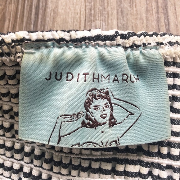 Judith March Black and White Stripes Strapless Dress  | Size Small - Picture 3 of 3